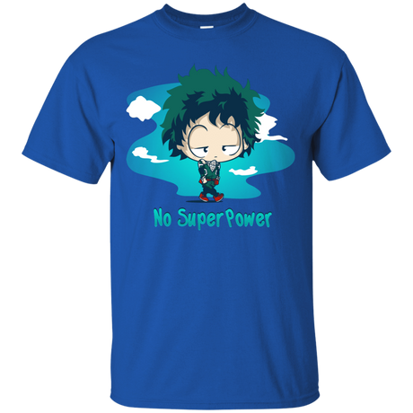 T-Shirts Royal / S No Super Power T-Shirt