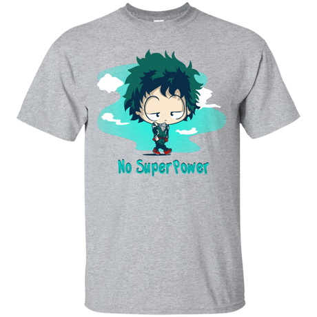 T-Shirts Sport Grey / S No Super Power T-Shirt