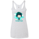 No Super Power Women's Triblend Racerback Tank
