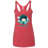 No Super Power Women's Triblend Racerback Tank
