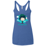 No Super Power Women's Triblend Racerback Tank
