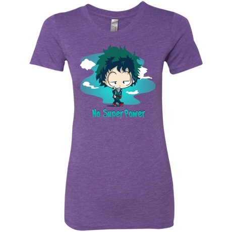 T-Shirts Purple Rush / S No Super Power Women's Triblend T-Shirt