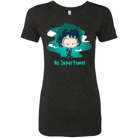 T-Shirts Vintage Black / S No Super Power Women's Triblend T-Shirt