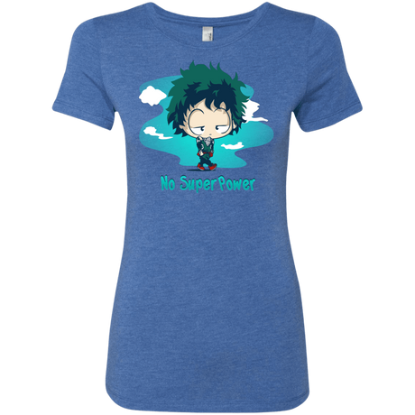 T-Shirts Vintage Royal / S No Super Power Women's Triblend T-Shirt