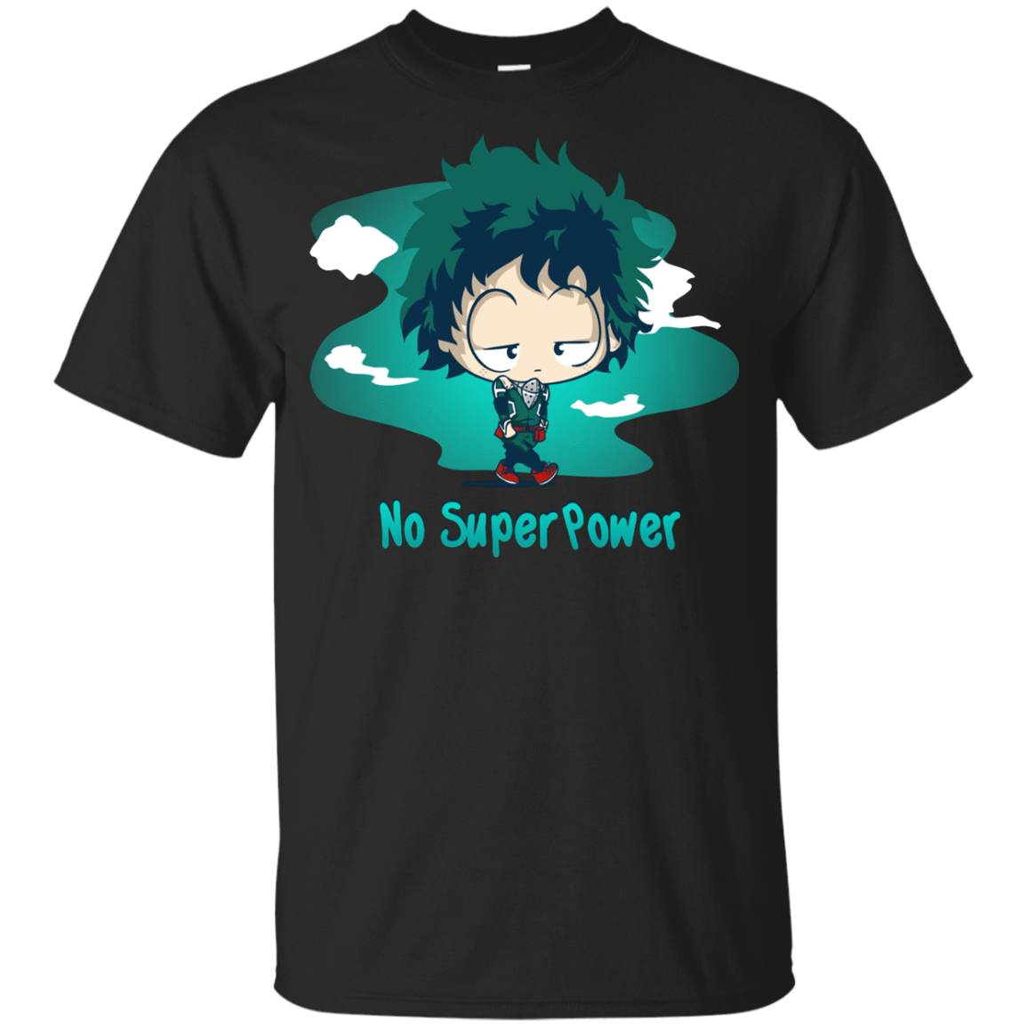 T-Shirts Black / YXS No Super Power Youth T-Shirt