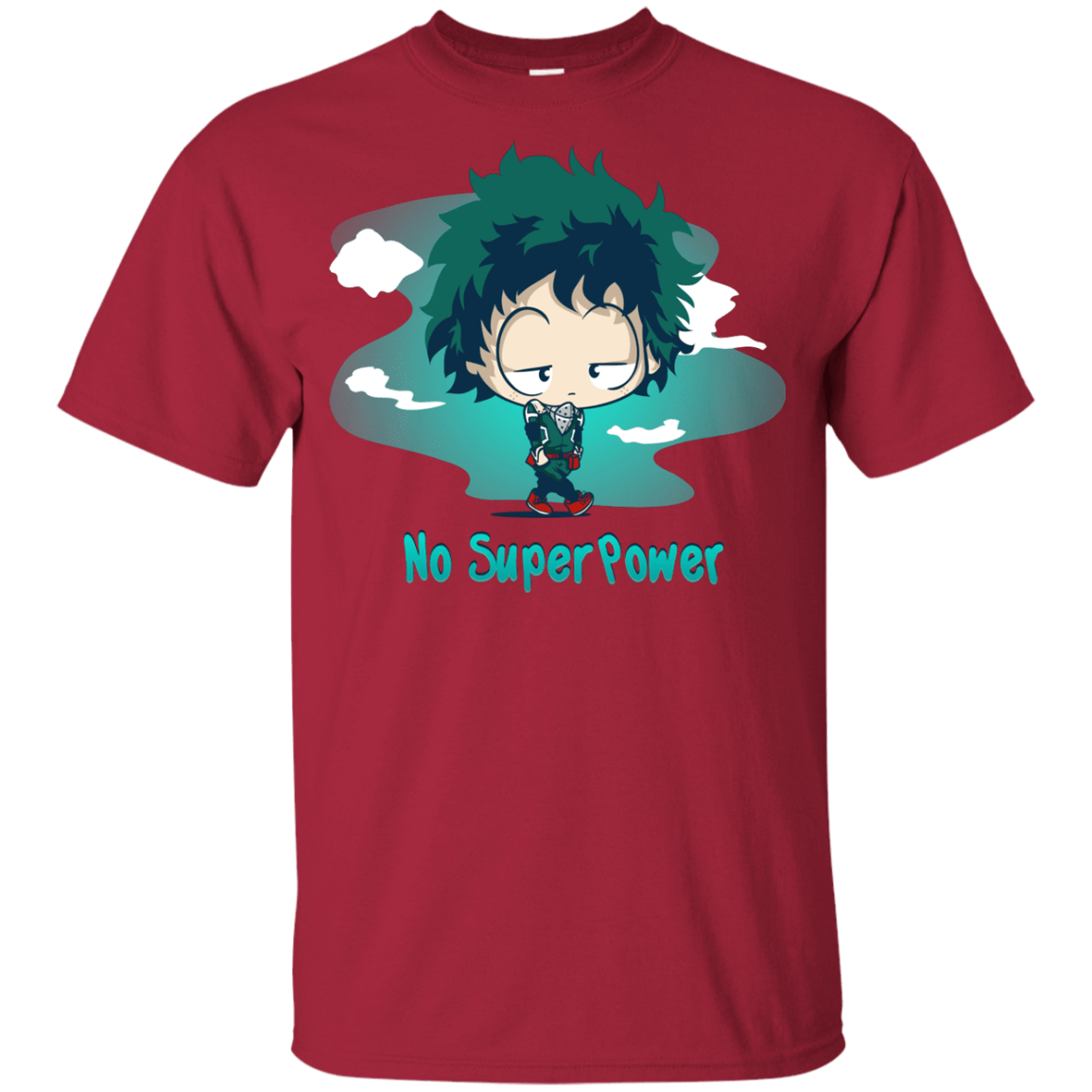 T-Shirts Cardinal / YXS No Super Power Youth T-Shirt