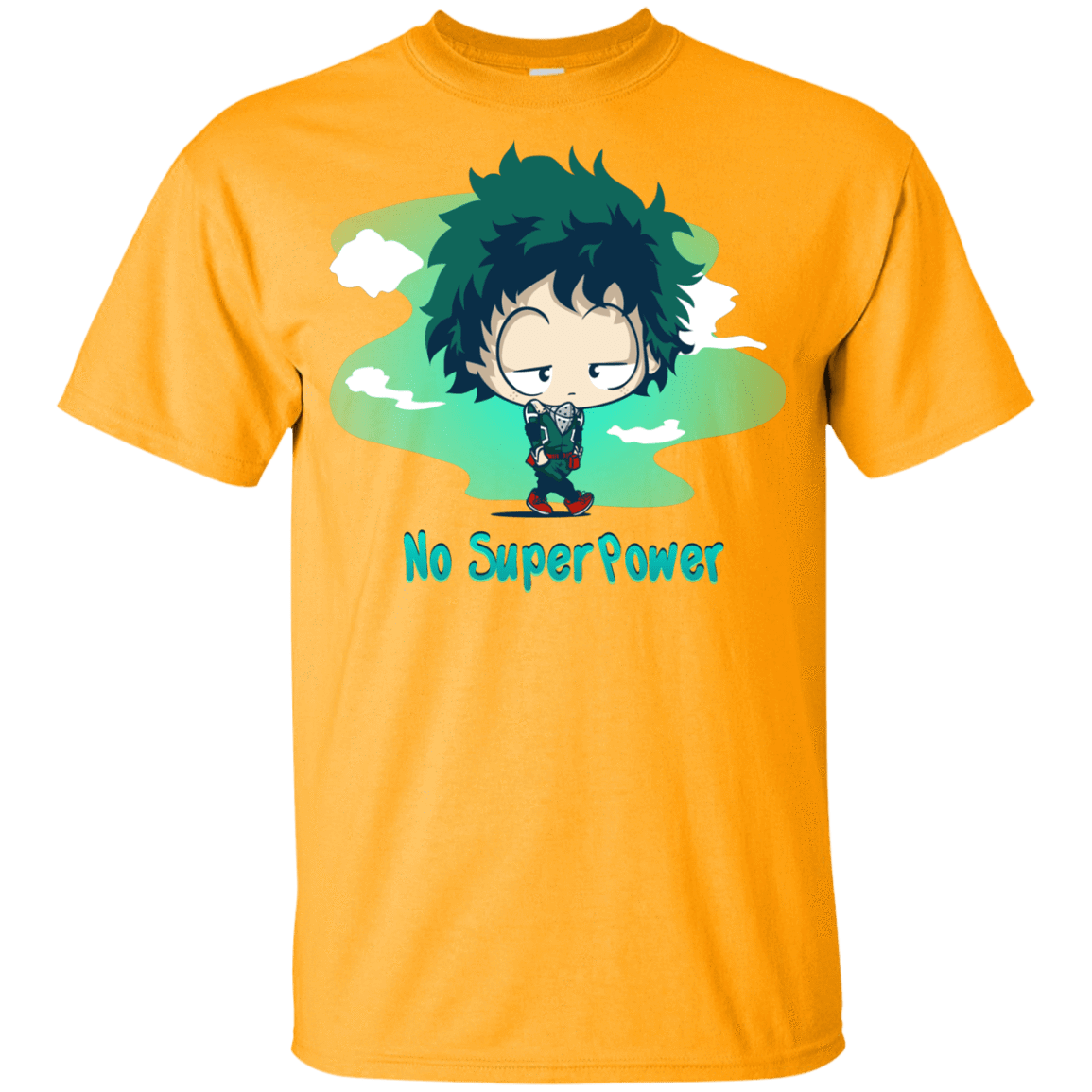 T-Shirts Gold / YXS No Super Power Youth T-Shirt