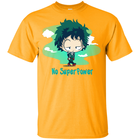 T-Shirts Gold / YXS No Super Power Youth T-Shirt