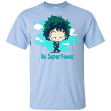 T-Shirts Light Blue / YXS No Super Power Youth T-Shirt