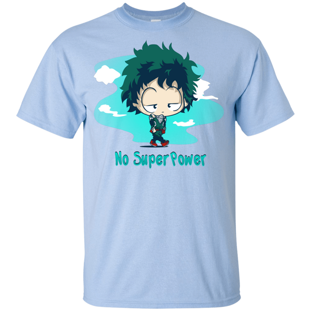 T-Shirts Light Blue / YXS No Super Power Youth T-Shirt