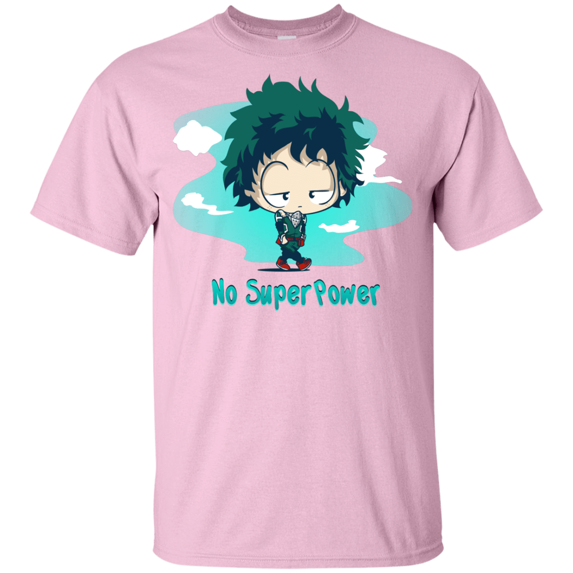 T-Shirts Light Pink / YXS No Super Power Youth T-Shirt