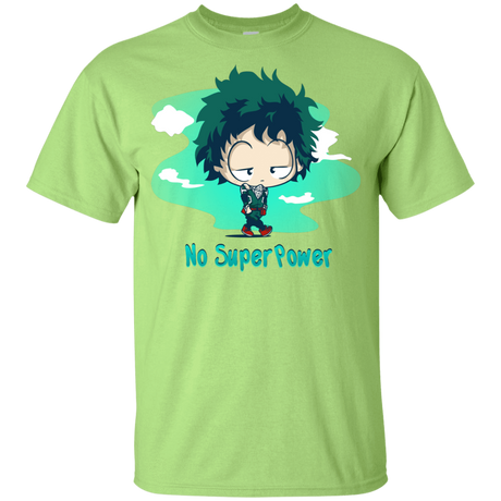 T-Shirts Mint Green / YXS No Super Power Youth T-Shirt