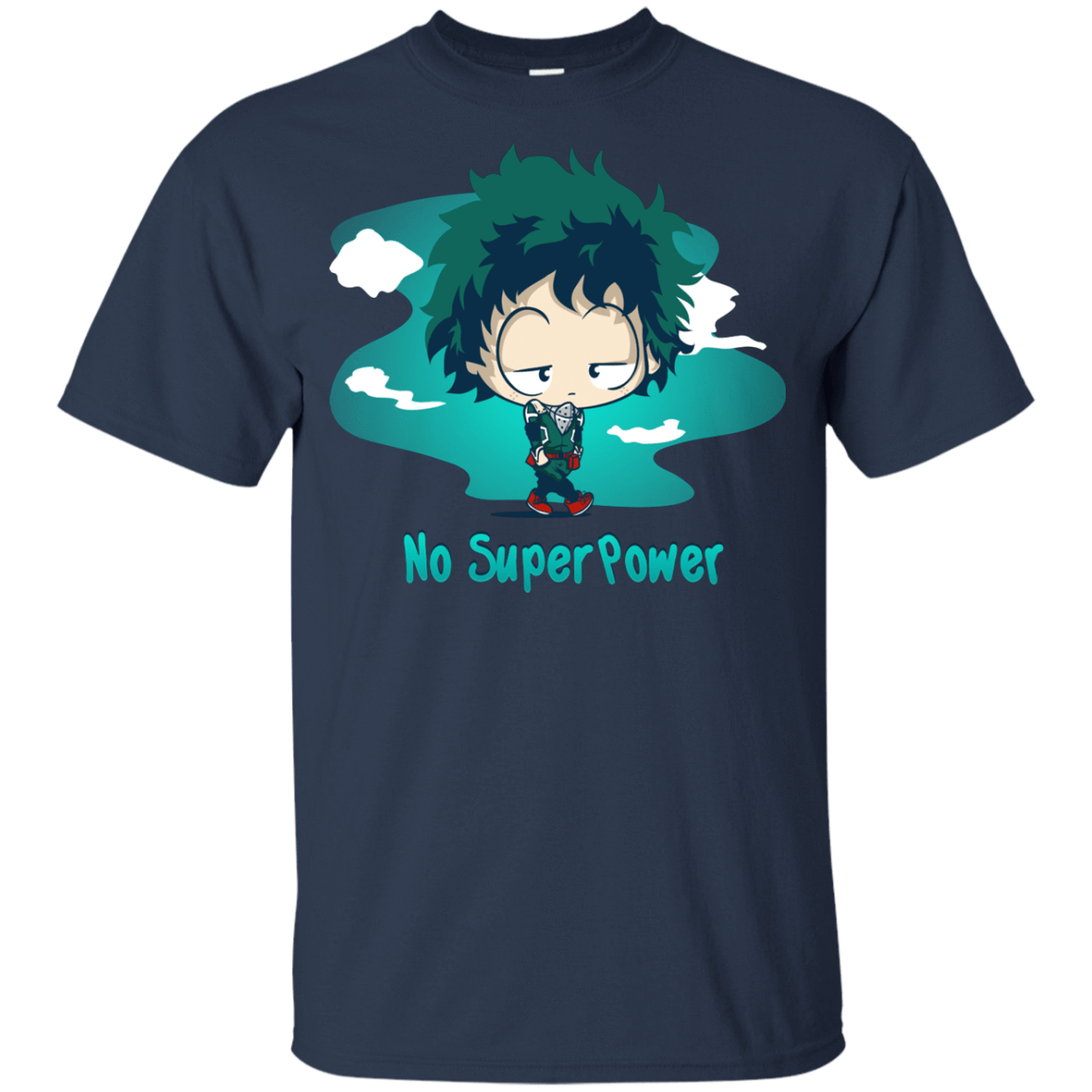 T-Shirts Navy / YXS No Super Power Youth T-Shirt