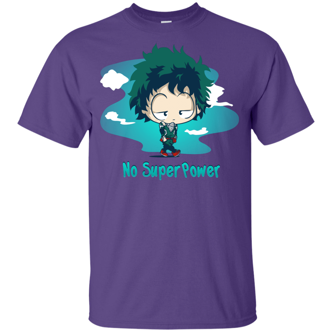 T-Shirts Purple / YXS No Super Power Youth T-Shirt