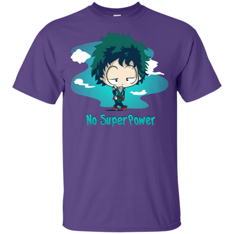 T-Shirts Purple / YXS No Super Power Youth T-Shirt