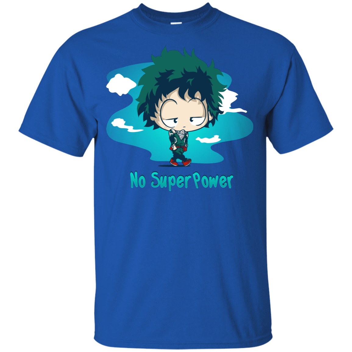 T-Shirts Royal / YXS No Super Power Youth T-Shirt