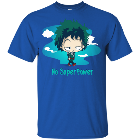 T-Shirts Royal / YXS No Super Power Youth T-Shirt