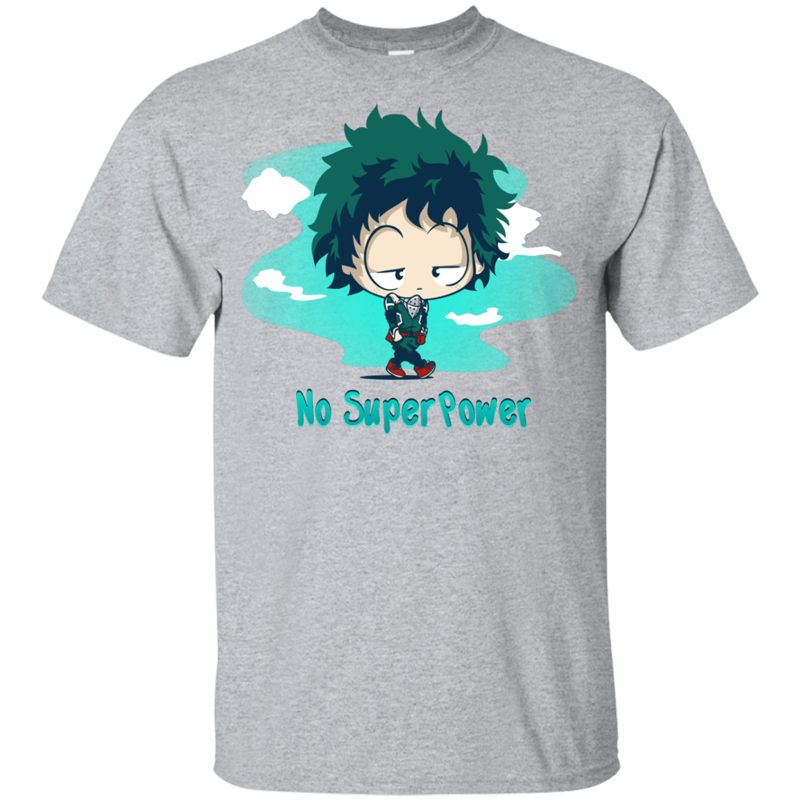 T-Shirts Sport Grey / YXS No Super Power Youth T-Shirt