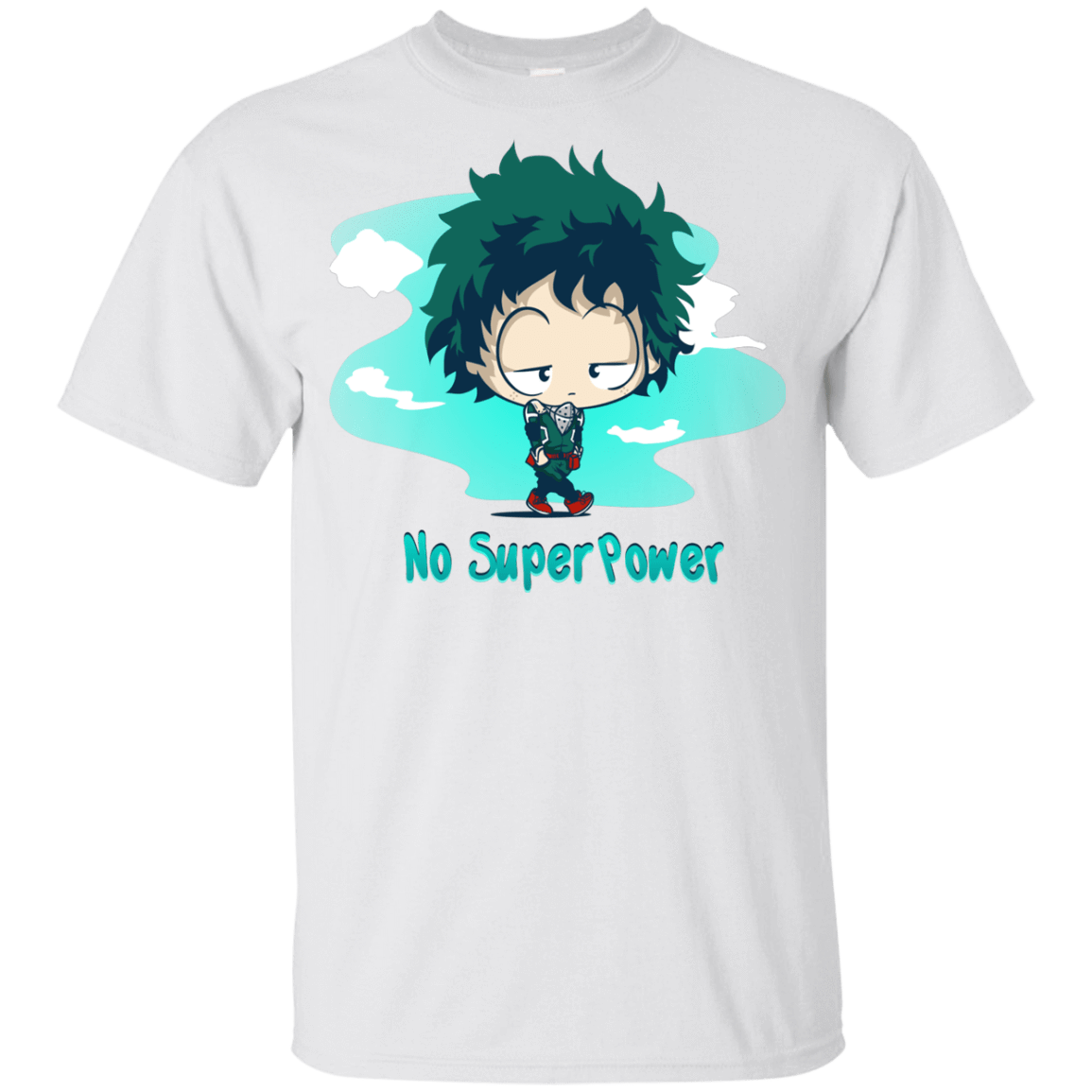 T-Shirts White / YXS No Super Power Youth T-Shirt