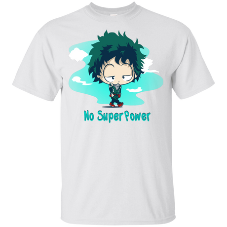 T-Shirts White / YXS No Super Power Youth T-Shirt