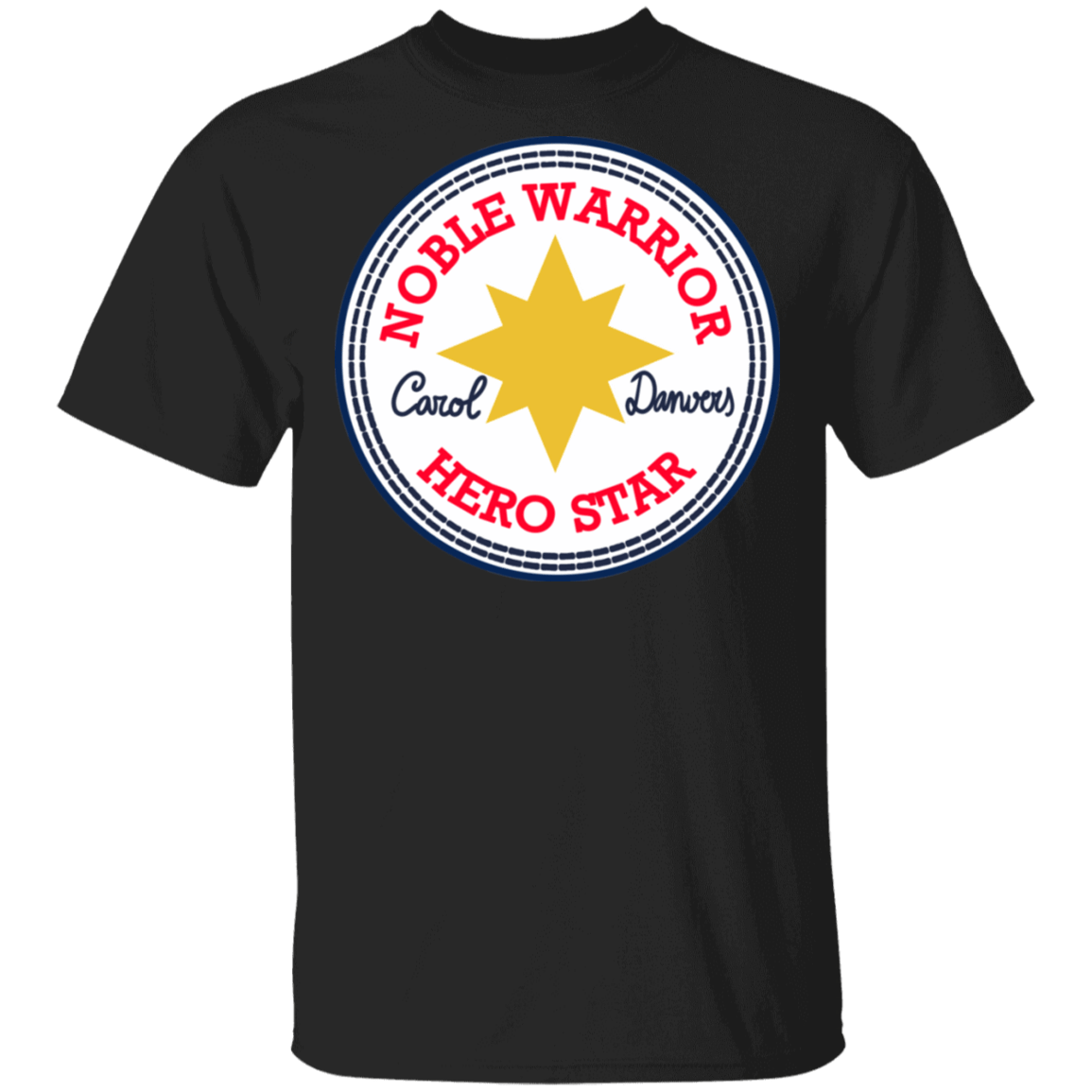 T-Shirts Black / S Nobel Warrior Hero Star T-Shirt