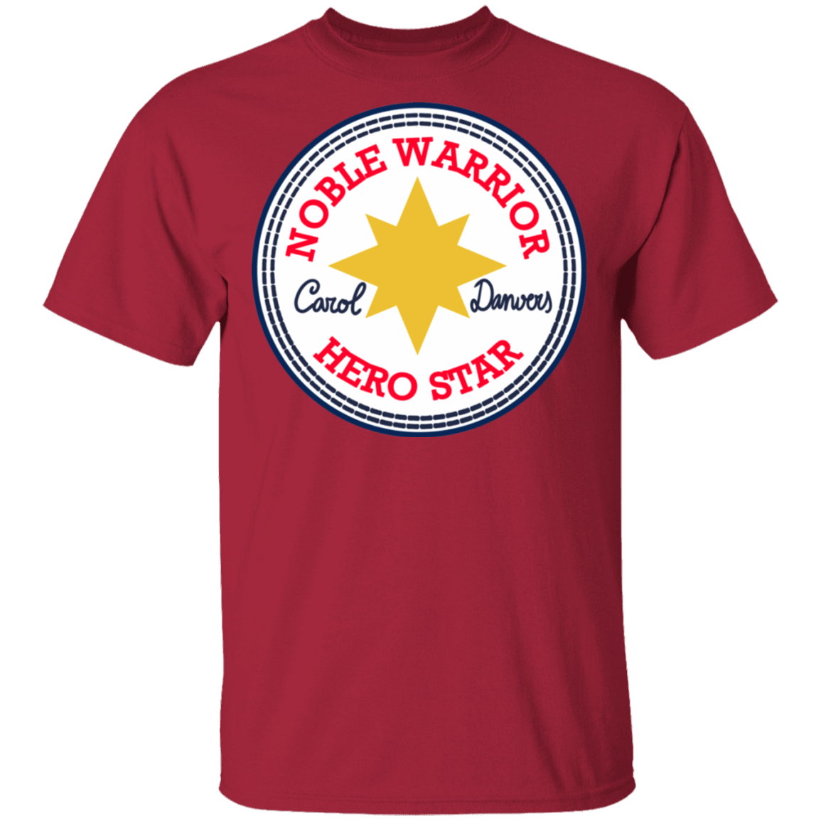 T-Shirts Cardinal / S Nobel Warrior Hero Star T-Shirt