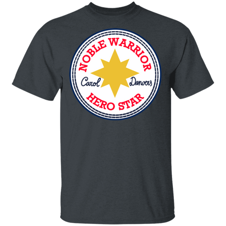 T-Shirts Dark Heather / S Nobel Warrior Hero Star T-Shirt