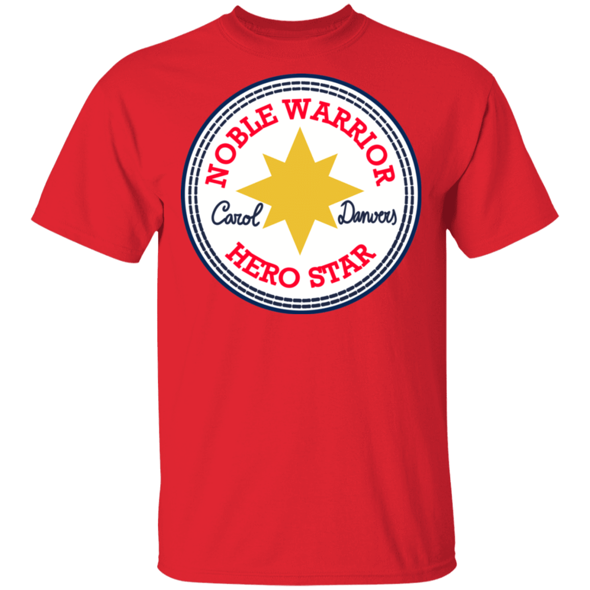 T-Shirts Red / S Nobel Warrior Hero Star T-Shirt