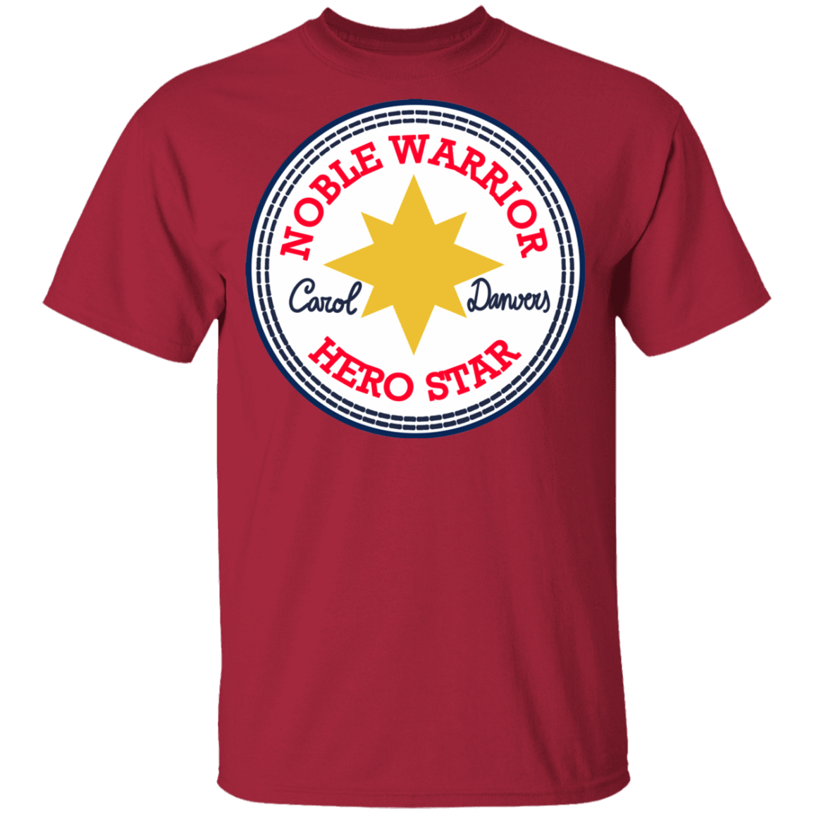 T-Shirts Cardinal / YXS Nobel Warrior Hero Star Youth T-Shirt