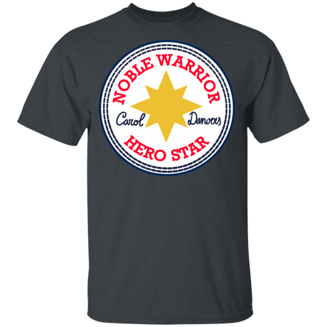 T-Shirts Dark Heather / YXS Nobel Warrior Hero Star Youth T-Shirt