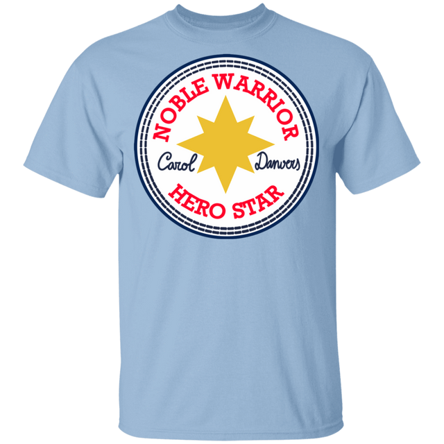 T-Shirts Light Blue / YXS Nobel Warrior Hero Star Youth T-Shirt