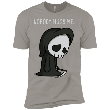 T-Shirts Light Grey / YXS Nobody Hugs Me Boys Premium T-Shirt