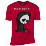 T-Shirts Red / YXS Nobody Hugs Me Boys Premium T-Shirt
