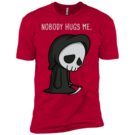 T-Shirts Red / YXS Nobody Hugs Me Boys Premium T-Shirt