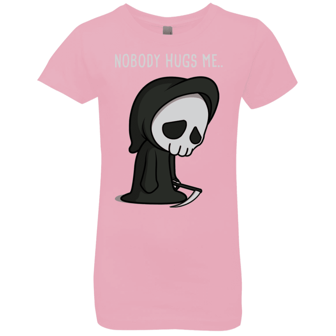 T-Shirts Light Pink / YXS Nobody Hugs Me Girls Premium T-Shirt