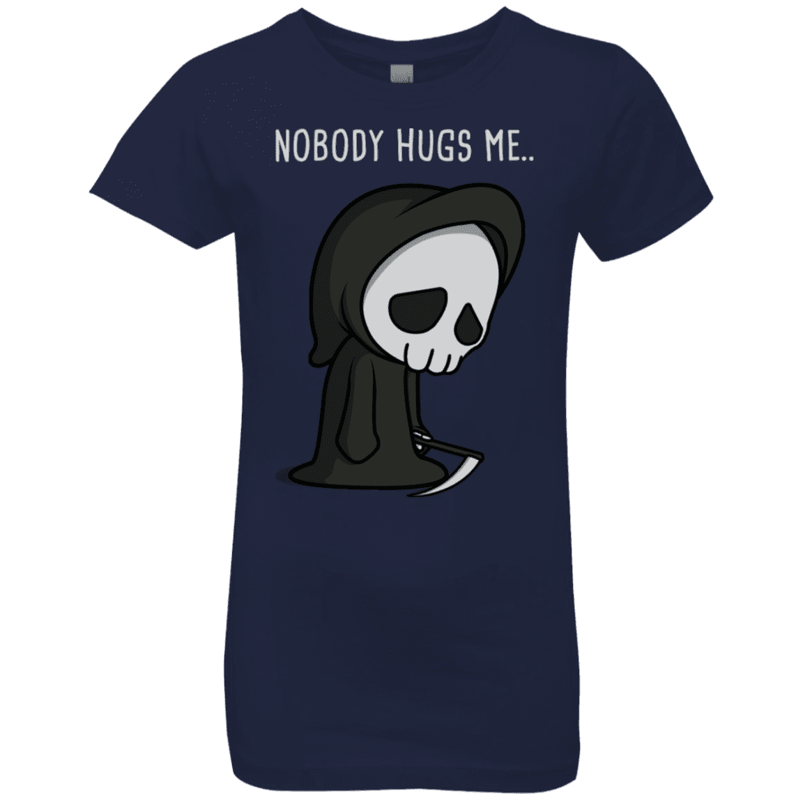 T-Shirts Midnight Navy / YXS Nobody Hugs Me Girls Premium T-Shirt