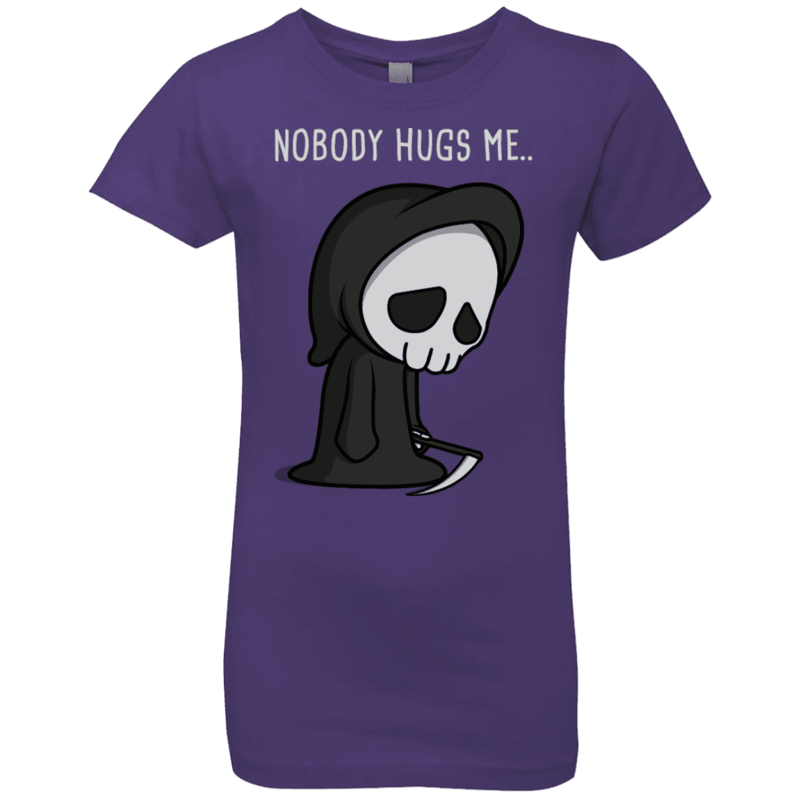 T-Shirts Purple Rush / YXS Nobody Hugs Me Girls Premium T-Shirt
