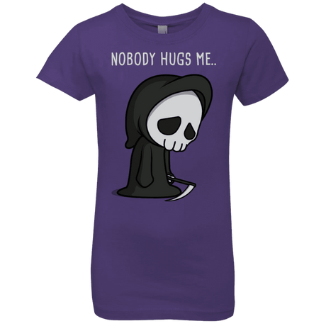 T-Shirts Purple Rush / YXS Nobody Hugs Me Girls Premium T-Shirt