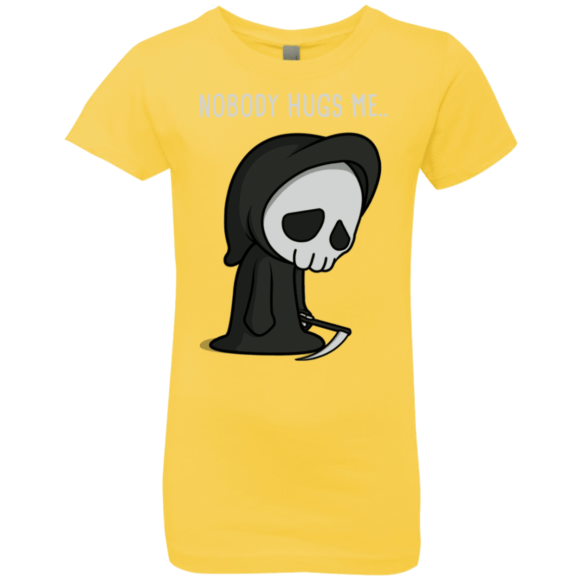 T-Shirts Vibrant Yellow / YXS Nobody Hugs Me Girls Premium T-Shirt