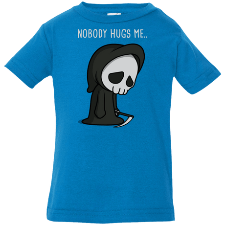 T-Shirts Cobalt / 6 Months Nobody Hugs Me Infant Premium T-Shirt