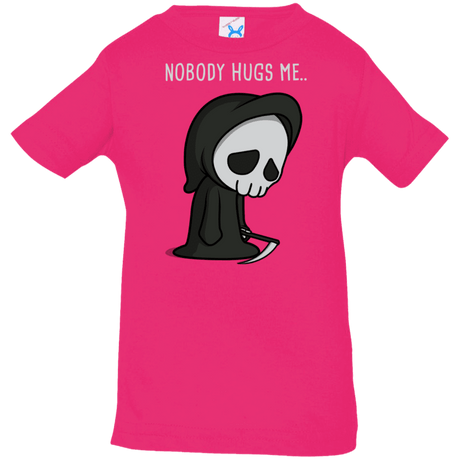 T-Shirts Hot Pink / 6 Months Nobody Hugs Me Infant Premium T-Shirt