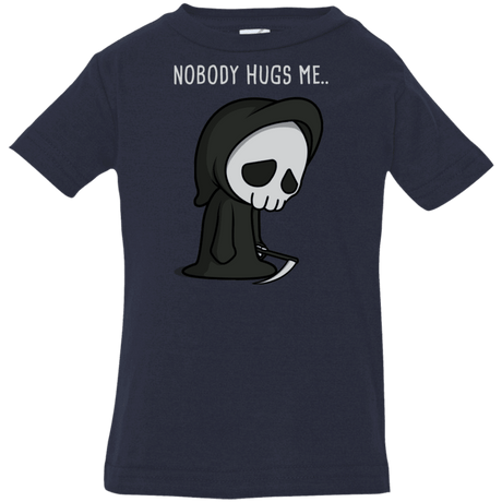 T-Shirts Navy / 6 Months Nobody Hugs Me Infant Premium T-Shirt