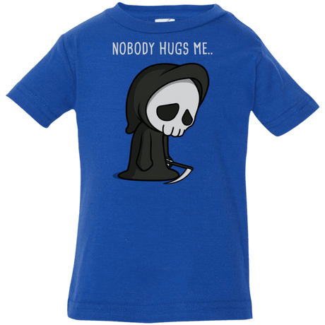 T-Shirts Royal / 6 Months Nobody Hugs Me Infant Premium T-Shirt