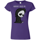 T-Shirts Purple / S Nobody Hugs Me Junior Slimmer-Fit T-Shirt