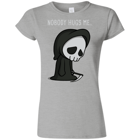 T-Shirts Sport Grey / S Nobody Hugs Me Junior Slimmer-Fit T-Shirt