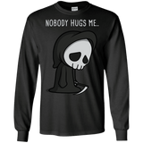 T-Shirts Black / S Nobody Hugs Me Men's Long Sleeve T-Shirt