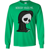T-Shirts Irish Green / S Nobody Hugs Me Men's Long Sleeve T-Shirt