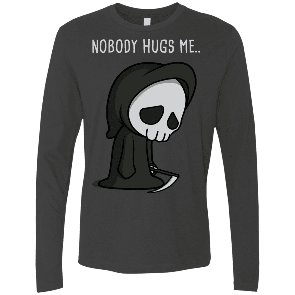 T-Shirts Heavy Metal / S Nobody Hugs Me Men's Premium Long Sleeve