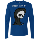 T-Shirts Royal / S Nobody Hugs Me Men's Premium Long Sleeve