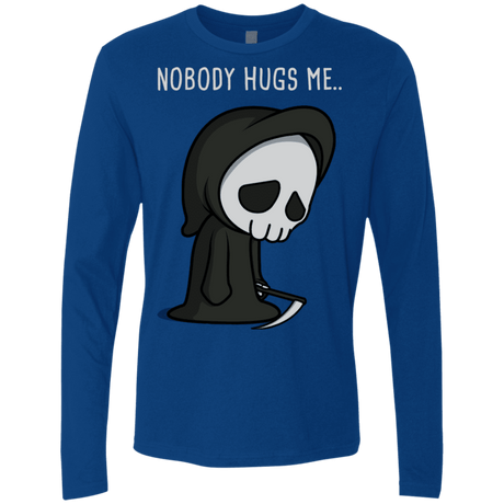 T-Shirts Royal / S Nobody Hugs Me Men's Premium Long Sleeve